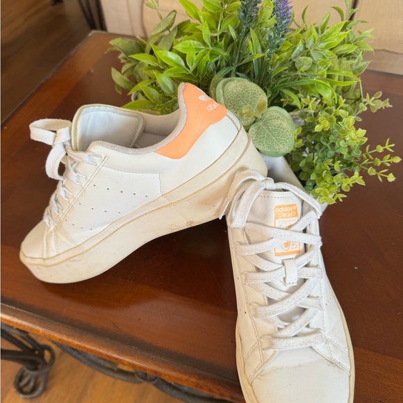 adidas Shoes - Adidas Women's BONEGA Stan Smith Orange Sneakers